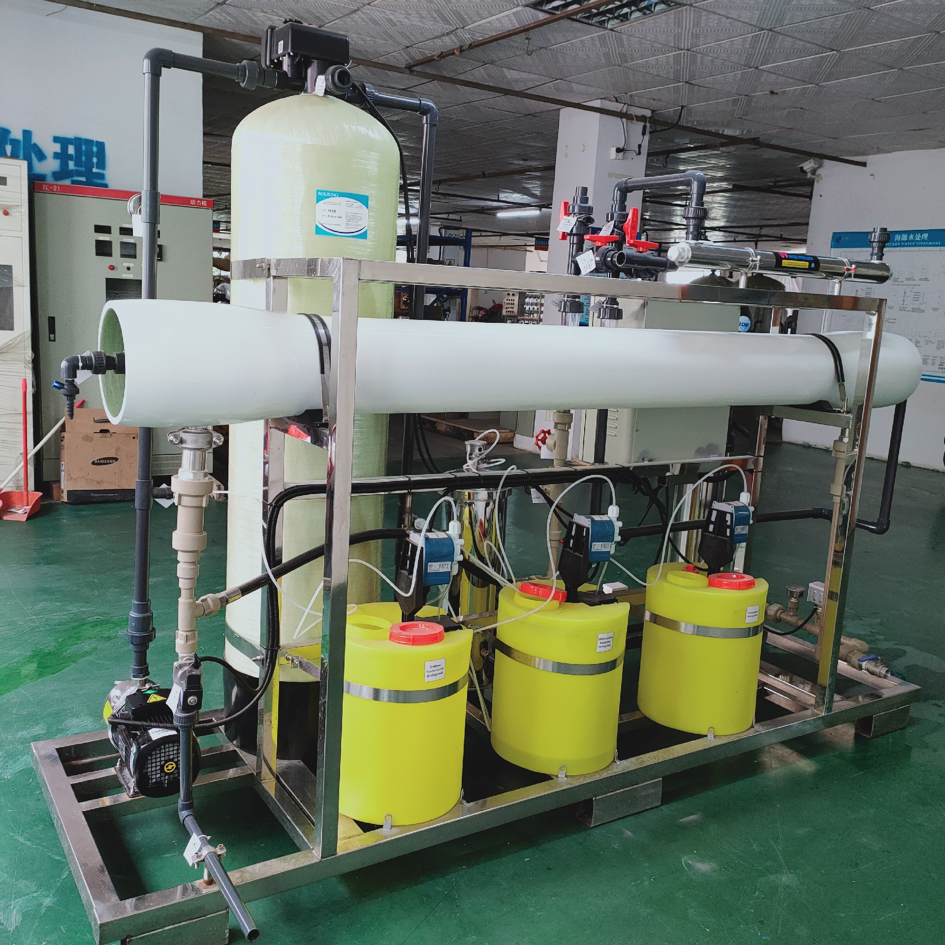 Well water reverse osmosis system for Bottled water 2000LPHReverse osmosis systemSeawater